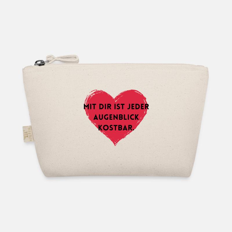 Mit dir ist jeder Augenblick kostbar. Bio-Täschchen