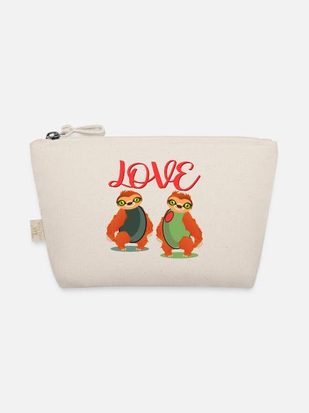 LOVE SLOTH OLIVES COSTUMES POUR COUPLES - Trousse biologique - nature - Devant
