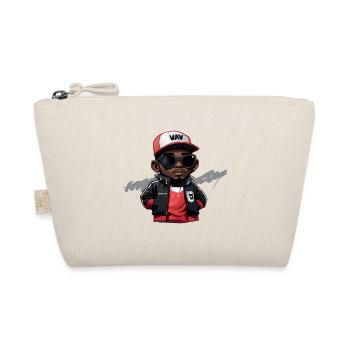 Little Hip Hop Head (Red) - Organic Pouch - nature - Front