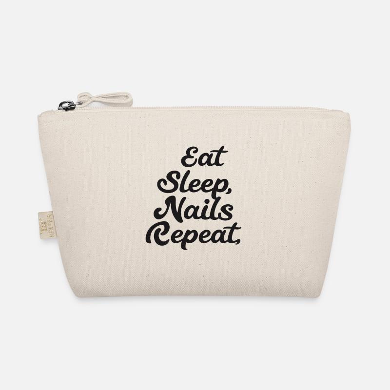 Eat Sleep Nails Repeat Bio-Täschchen