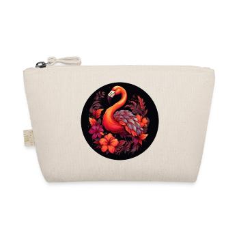 Flamingo in autumn leaves - Organic Pouch - nature - Front