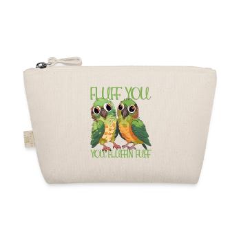 Fluff du du fluffin fuff parakeet parrot design - Organic Pouch - nature - Front