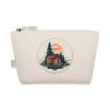 Lakeside House / Cabin / Lake / Mountains / Nature /Forest - Organic Pouch - nature - Front