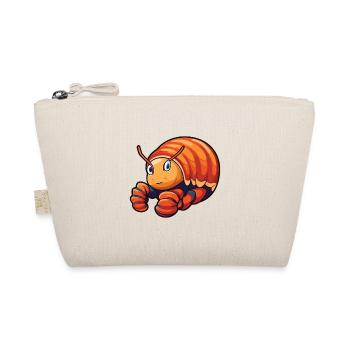 Hermit Crab Cartoon Kawaii Watercolor Illustration - Organic Pouch - nature - Front