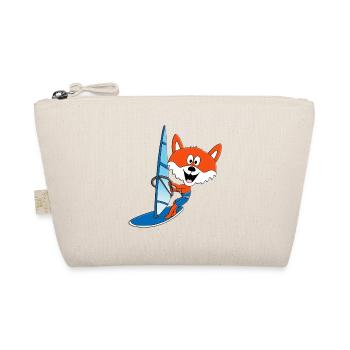 WINDSURFER - SURFER - WASSERSPORT - FUCHS - TIER - Bio-Täschchen - Natur - Vorne