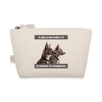 I am a breeder of Podengo Portuguese - Organic Pouch - nature - Front