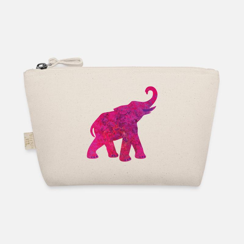 Yoga Éléphant Rose Structure Méditation Inde Yogi Trousse biologique