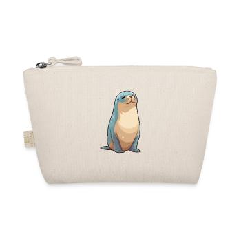 Lion de mer Cartoon Kawaii Aquarelle Illustration - Trousse biologique - nature - Devant