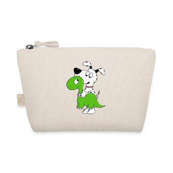 HUND - DINO - DINOSAURIER - KUSCHELTIER - TIERISCH - Bio-Täschchen - Natur - Vorne