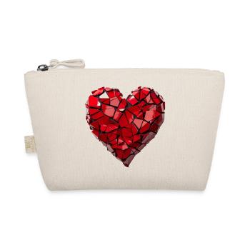 Valentinstag Herz Liebe Liebesbeweis Gefühle - Bio-Täschchen - Natur - Vorne