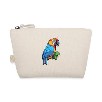 Macaw parrot Cartoon Kawaii Colorful Illustration - Organic Pouch - nature - Front