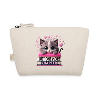 Just one more chapter Bookworm Cat - Organic Pouch - nature - Front