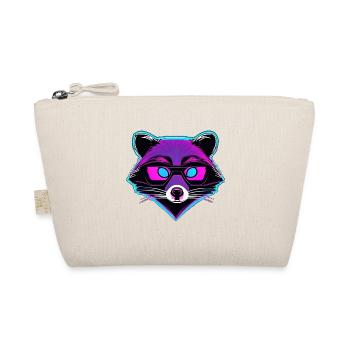 Disco Raccoon / Neon / Animal / Zoo / Raccoon - Organic Pouch - nature - Front