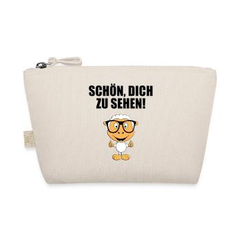 SCHAF - BRILLE - SCHÖN, DICH ZU SEHEN! - Bio-Täschchen - Natur - Vorne