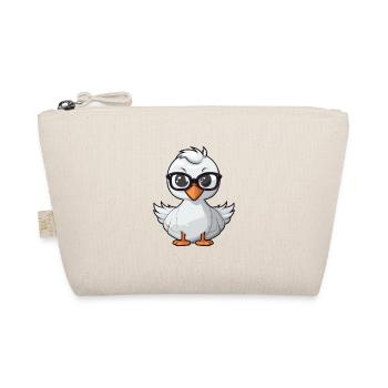 Schwan, der Brille trägt, Karikatur-Kawaii-Illustration - Bio-Täschchen - Natur - Vorne