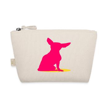 Chihuahua Dogs PINK - Organic Pouch - nature - Front