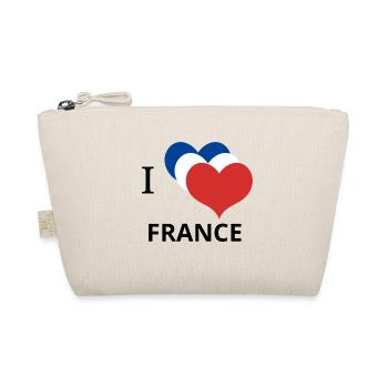 i love FRANCE typography design logo - Trousse biologique - nature - Devant