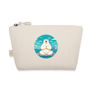 Polar Bear Cartoon Yoga Beach Summer Illustration - Trousse biologique - nature - Devant