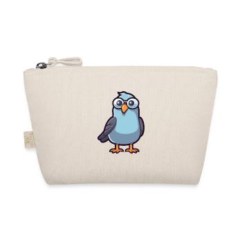 Pigeon portant des lunettes Dessin animé Kawaii Illustration - Trousse biologique - nature - Devant