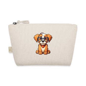 chien portant des lunettes dessin animé Kawaii Illustration - Trousse biologique - nature - Devant