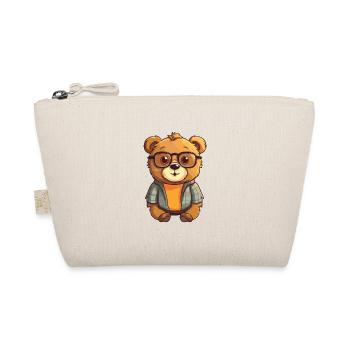ours portant des lunettes dessin animé Kawaii Illustration - Trousse biologique - nature - Devant