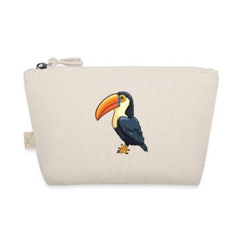 Toucan dessin animé Kawaii Illustration à l’aquarelle - Trousse biologique - nature - Devant