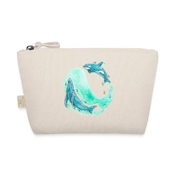 Whale Wave - Organic Pouch - nature - Front