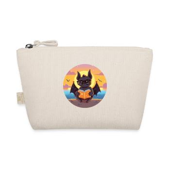 Chauve-souris mignon drôle dessin animé kawaii livre plage - Trousse biologique - nature - Devant