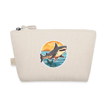 Requin drôle de dessin animé kawaii plage illustration - Trousse biologique - nature - Devant
