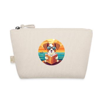 Chien Mignon Drôle Dessin Animé Kawaii Livre Plage - Trousse biologique - nature - Devant