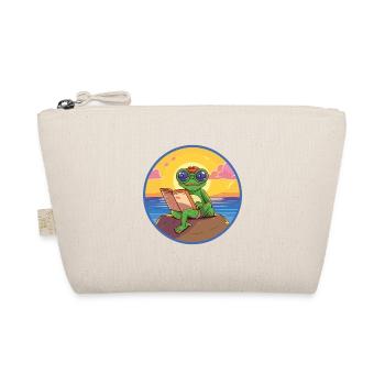 Grenouille Mignon Drôle Dessin Animé Kawaii Livre Plage - Trousse biologique - nature - Devant
