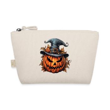 Halloween Wild Spell Hat Spooky Pumpkin - Organic Pouch - nature - Front