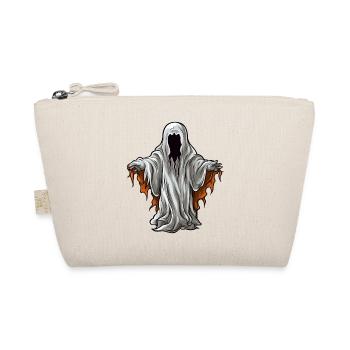 Floating Spooky Halloween Horror Ghost - Organic Pouch - nature - Front