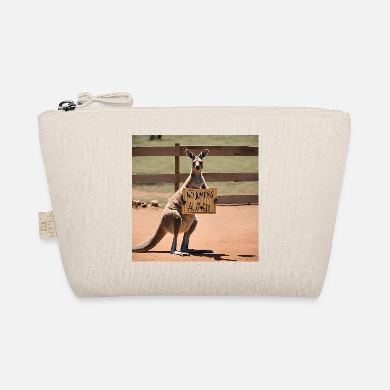 Kangaroo Meme Design - Printflow - Bio-Täschchen - Natur