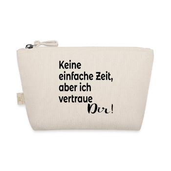 VERTRAUEN SPRÜCHE BEZIEHUNG ZUSPRUCH - Bio-Täschchen - Natur - Vorne