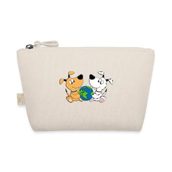 HUNDE - WELT - ERDE - HUND - LIEBE - PLANET - TIER - Bio-Täschchen - Natur - Vorne