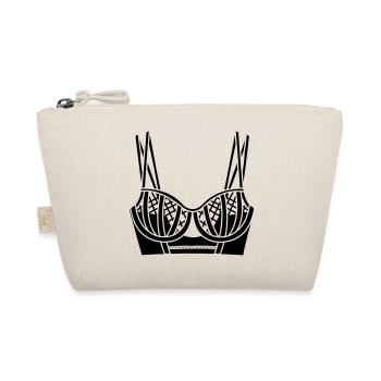 Bra lingerie logo for store or seller - Organic Pouch - nature - Front