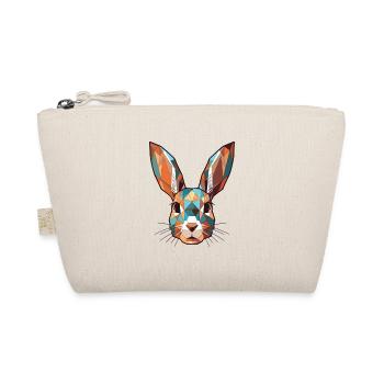 Rabbit Colorful Watercolor Animal Pet Illustration - Organic Pouch - nature - Front