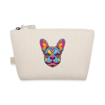 Colorful Dog Colorful Watercolor Animal Cartoon - Organic Pouch - nature - Front