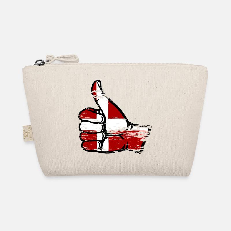 Denmark Flag All Right Symbol Organic Pouch