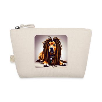 Cool dog with dreadlocks - Organic Pouch - nature - Front