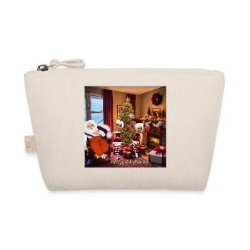 Santa Claus and elves after work. - Organic Pouch - nature - Front