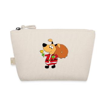 HUND - WEIHNACHTEN - GESCHENKE - GLOCKE - TIER - Bio-Täschchen - Natur - Vorne