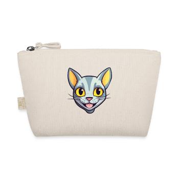 Arabian Egyptian Mau Cat Cartoon Watercolor Art - Organic Pouch - nature - Front