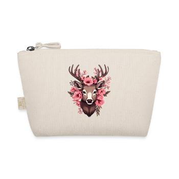 Roe Deer with Flowers Costumes Deer Head Deer Head - Organic Pouch - nature - Front