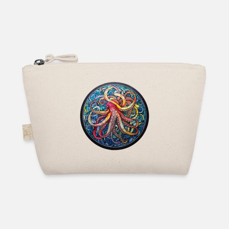 Octopus Kraken - Bio-Täschchen - Natur