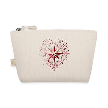 Coeurs avec boussole au look de la Saint-Valentin - Trousse biologique - nature - Devant