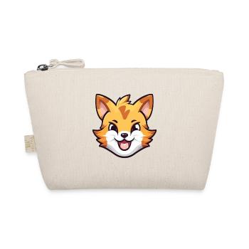 Tiger Cat Colorful Cartoon Watercolor Illustration - Organic Pouch - nature - Front