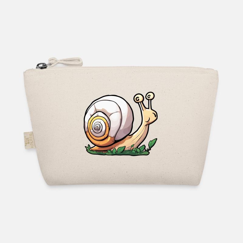 Schnecke / Tier / kriechen / Schleimig / langsam Bio-Täschchen