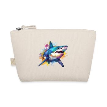 Shark watercolor - Organic Pouch - nature - Front